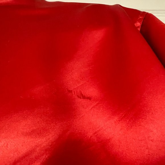 Vintage ESPN Pyramid Red Satin Bomber Jacket Size Medium (Unisex) - Picture 8 of 16